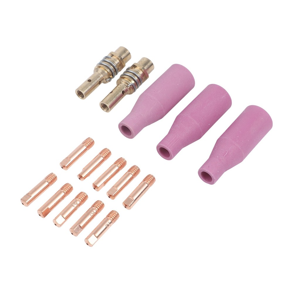 Welding Nozzle Kit 15AK Torch Tips Brass Construction Earthenware Nozzles