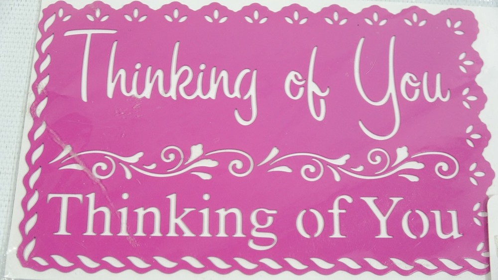 2011 Momenta Cardmaking Template Think Card Making Stencil SS-108