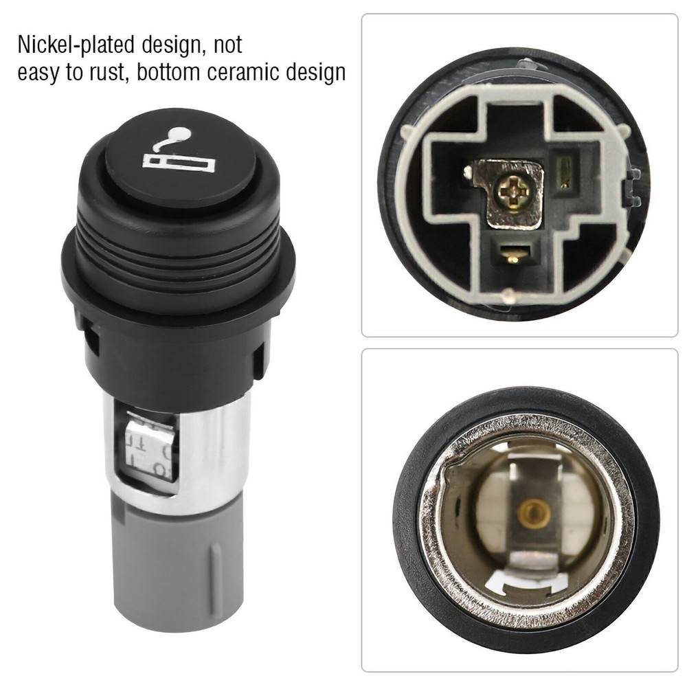 Complete 12V 120W Cigarette Lighter Power Plug Socket Outlet Assembly for Auto