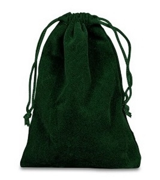 New 7 Piece Spider Web Polyhedral Dice Set - Green w/ Green Bag