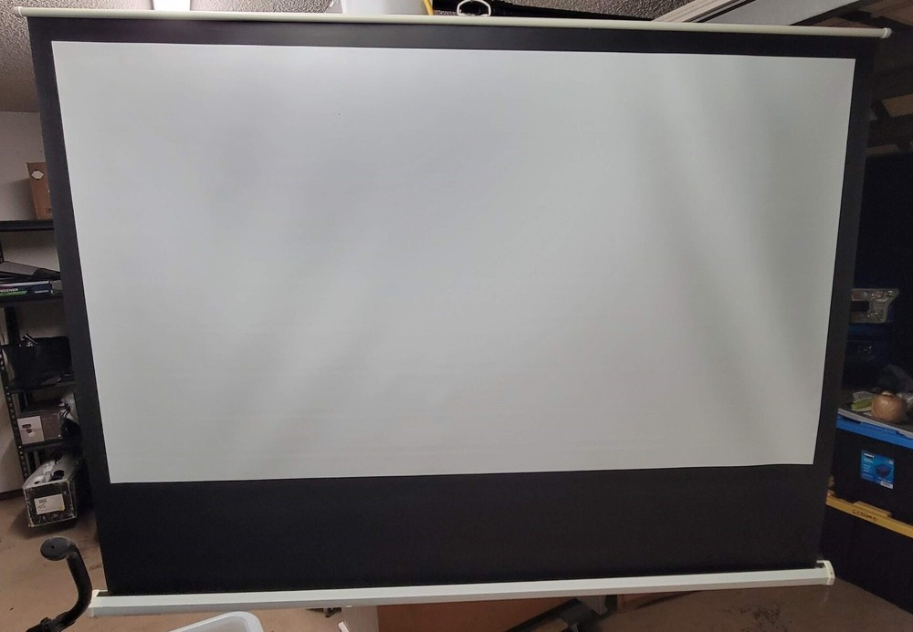 PANOVIEW Projection Screen Pull Down Manual White 91" Diagonal 87" Long