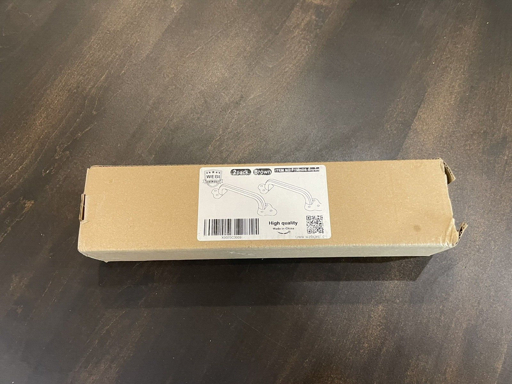 WEBI Rustic Cast Iron Door 9" Handle Pulls, 2 Pack, Black Unused B114