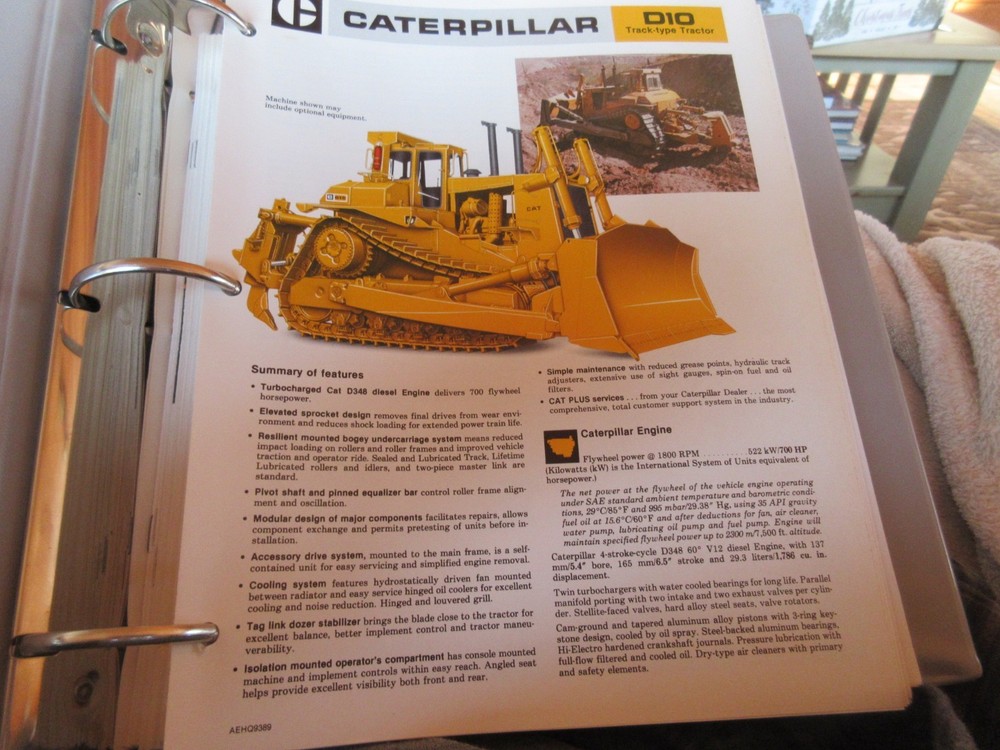 Caterpillar D10 Crawler Dozer Brochure 6 page