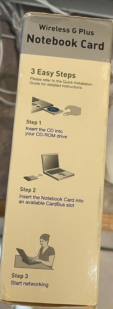 Belkin Wireless G Plus Notebook Card 2006 Windows 2000 or XP