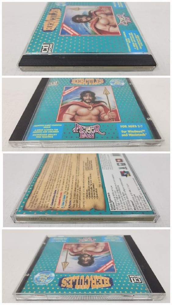 Hercules Interactive Learning Activities - Peter Pan Software CD ROM