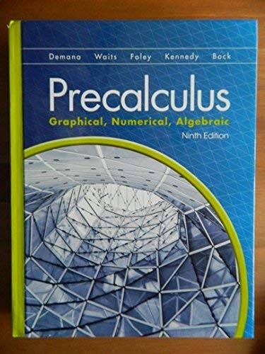 PRECALCULUS:GRAPHICAL,NUMERICA - Hardcover - VERY GOOD