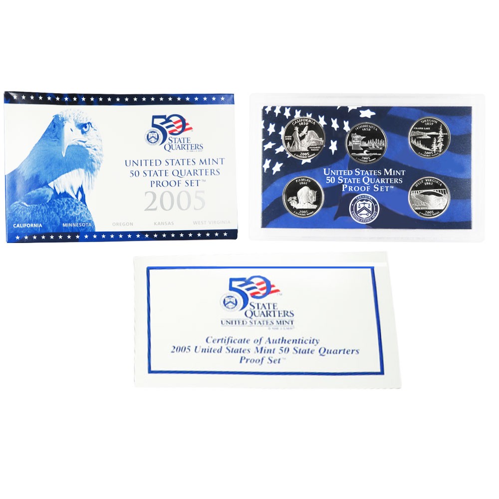 2005-S U.S. Clad State Quarters Proof Set