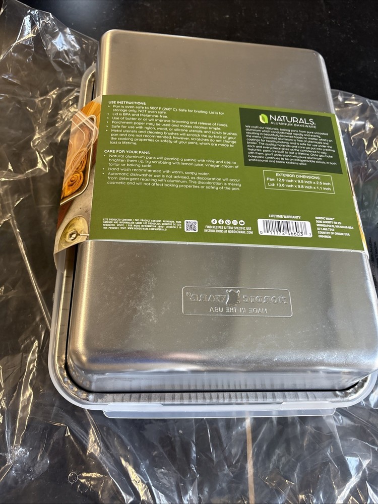 Nordic Ware Naturals® 9" x 13" Rectangular Cake Pan with Storage Lid