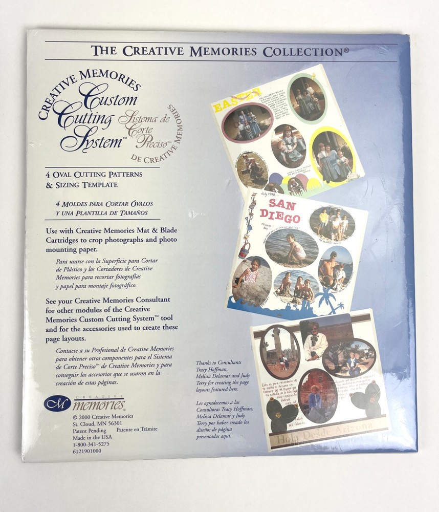 Creative Memories Circle & Oval Cutting Patterns Templates NIP 2000