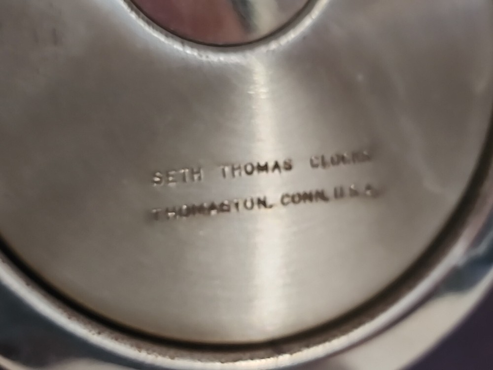 Seth Thomas Ships Bell Brass Helmsman Clock & Barometer E537-011