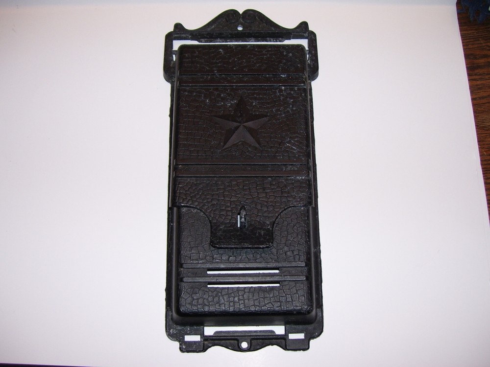 Vintage Cast Aluminum Wall Mount Mail Box Star