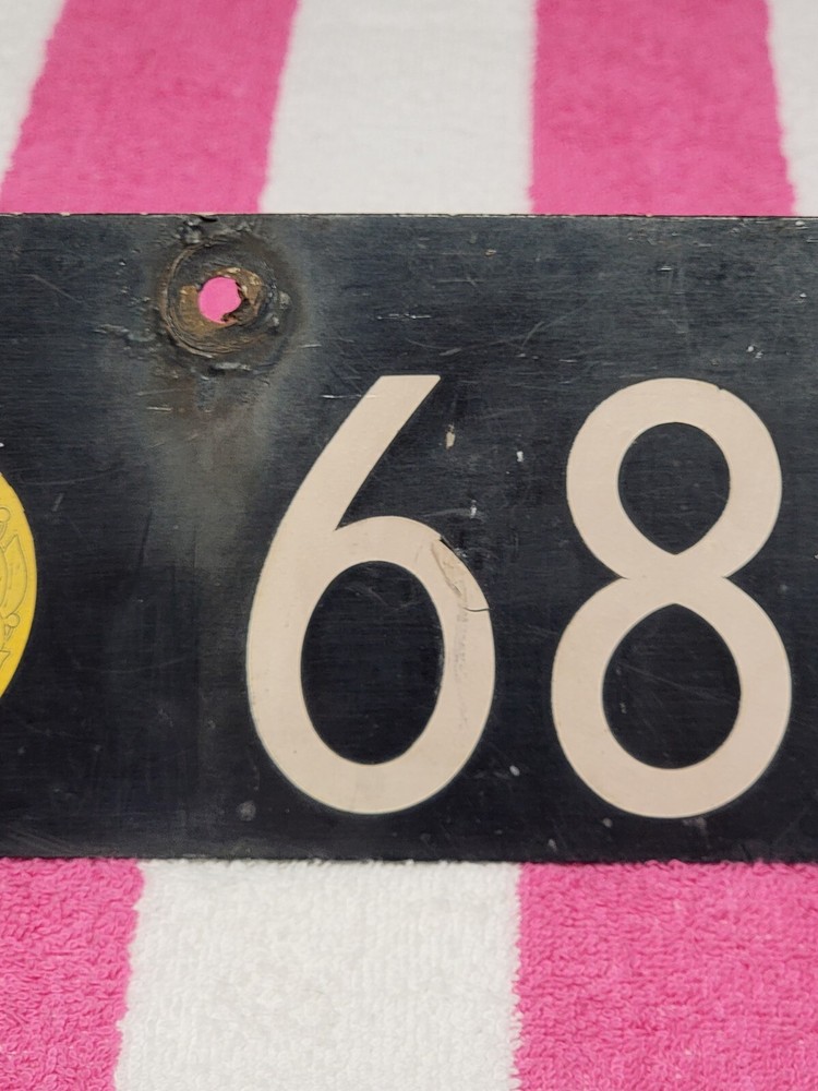 Vintage Denmark Army License Plate