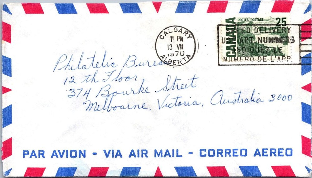 Canada 1970 Calgary  alberta - Airmail - A02293