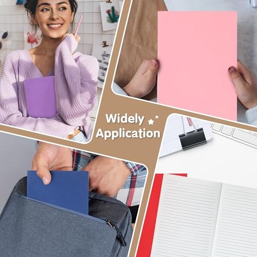 48 Pack A5 Lined Notebook Journals in Bulk, Colored Lined inner page-48 Pack