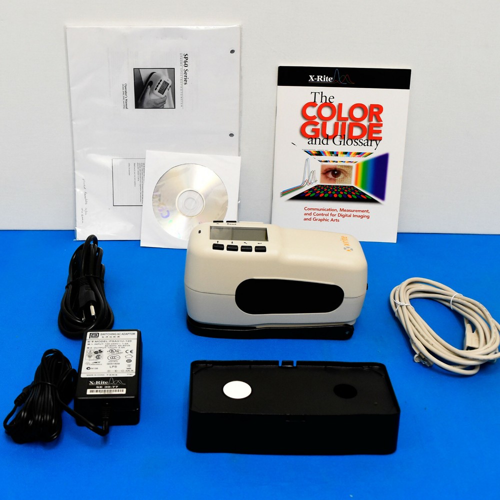 X-Rite SP64 Portable Sphere Spectrophotometer Lab values 4 print fabric physical
