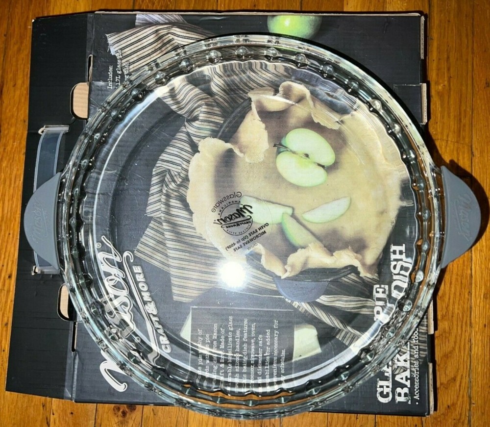 Mason Craft & More Glass Pie Baking Dish