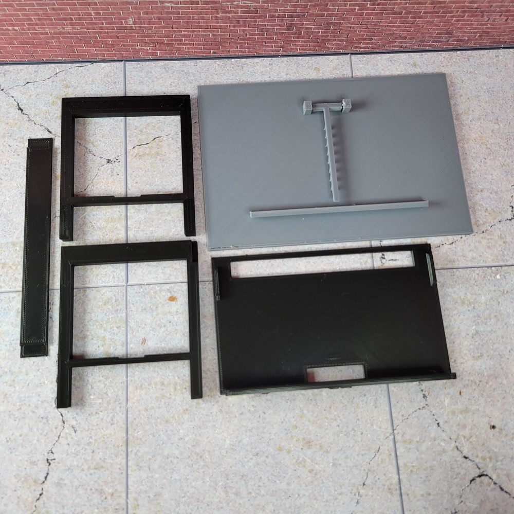 Drafting Table Model Prop 1/12 Scale Garage Display Diorama Dollhouse Accessory
