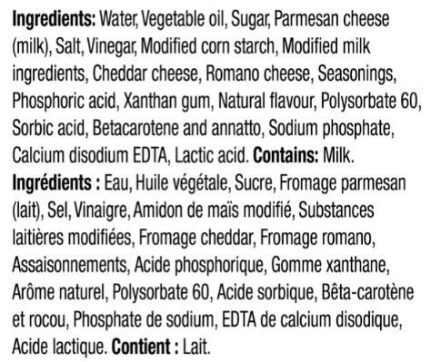 Kraft Three Cheese Ranch Salad Dressing, 425ml (3 Pack)