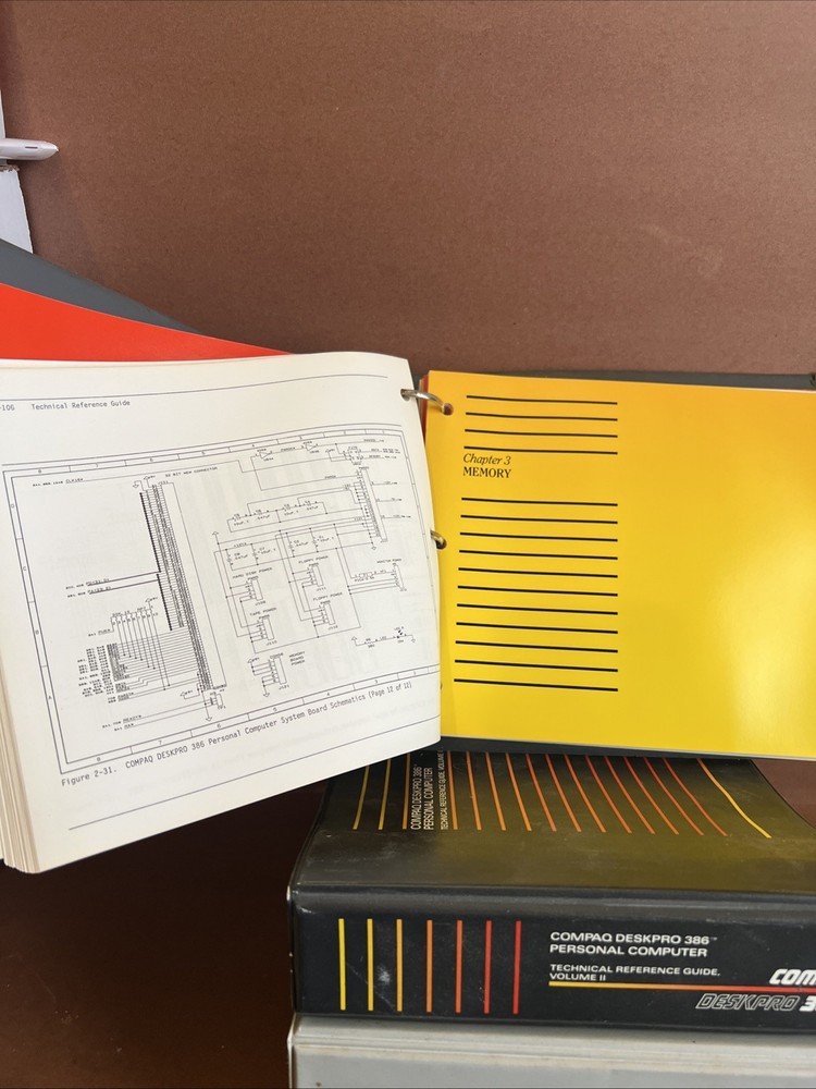 Compare Deskpro 386 Guide Vintage 1986 Ms-dos Basic Binder Reference Technical
