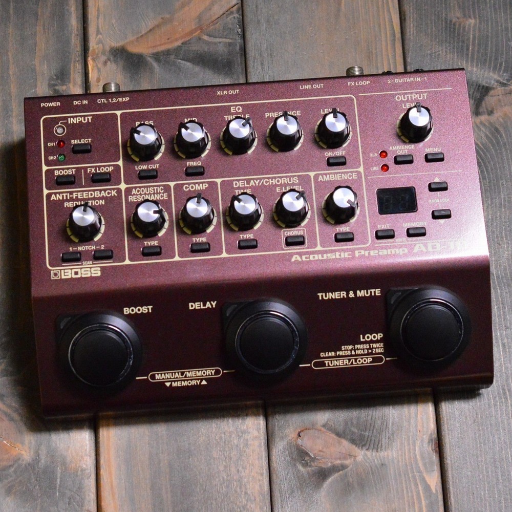 Boss AD-10 Acoustic Preamp Processor Effects Pedal Good GP