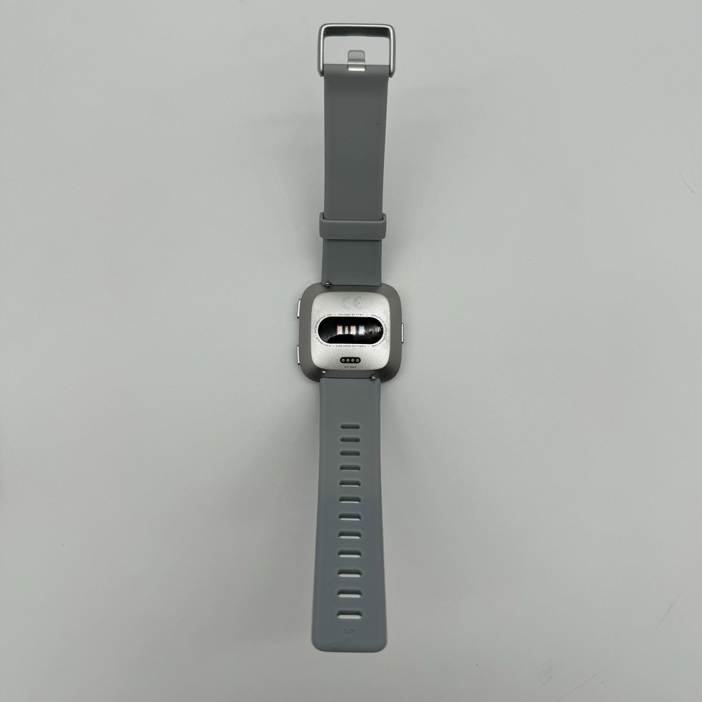 Fitbit Versa Smart Watch Bluetooth Fitness Tracker Silver Case (FB504) Large