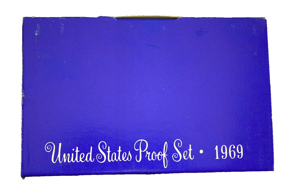 1969-S US Proof Set | Original Government Packaging & Box | 40% Silver Half