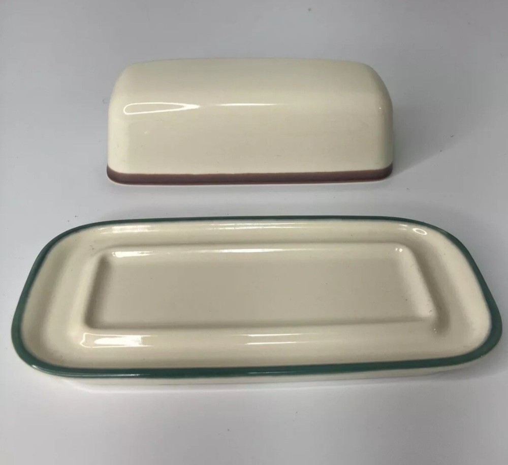 Pfaltzgraff Butter Dish Juniper Covered Keeper Stoneware