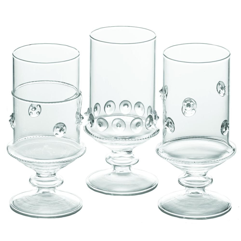 Handmade Footed Votives, Set of 3