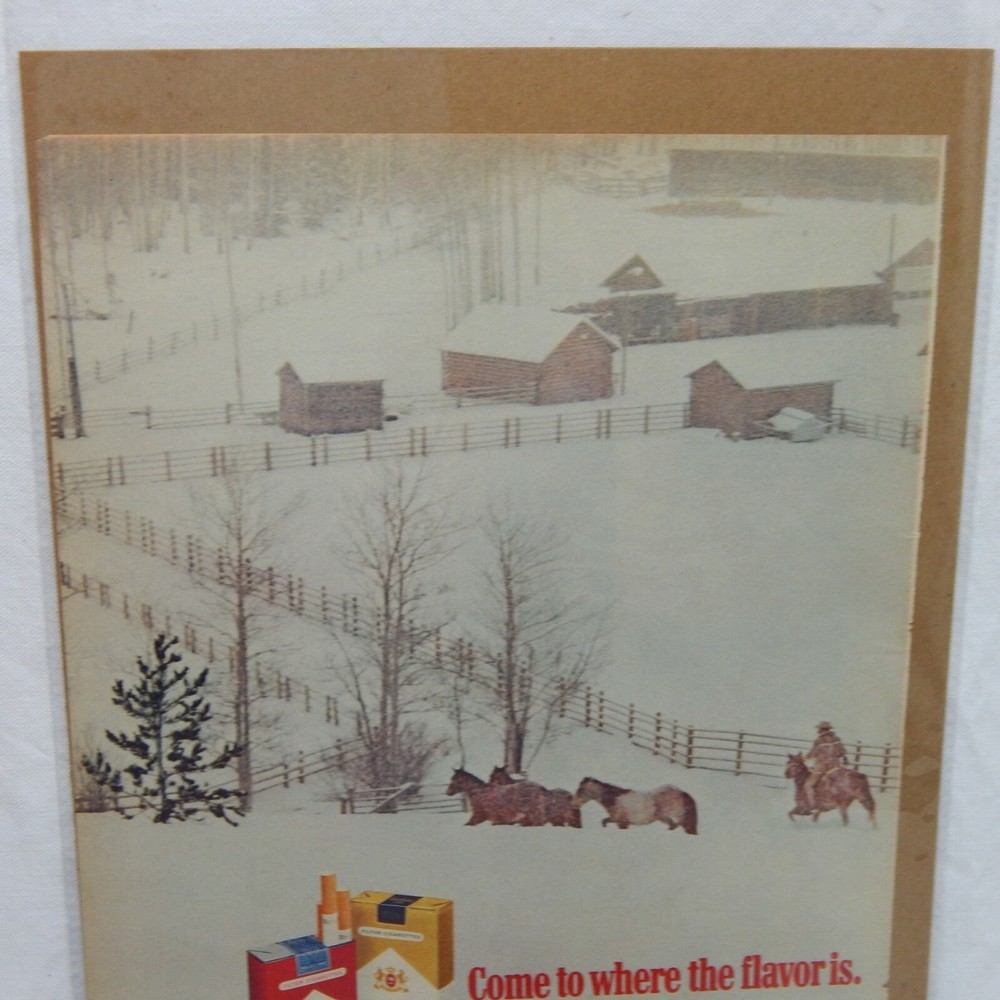 1973 MARLBORO CIGARETTE PHILIP MORRIS & COMPANY ADVERTISEMENT