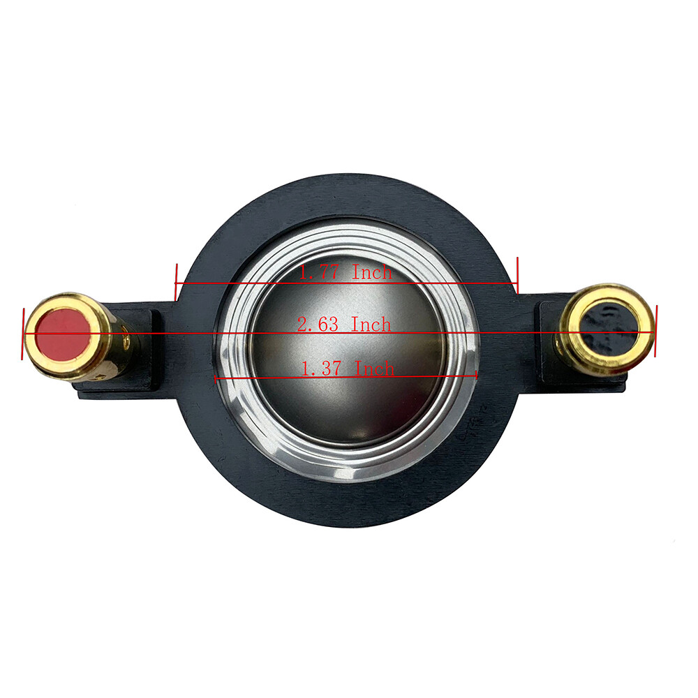 2Pcs 25MM Titanium Compression For Tweeter Diaphragms 8 Ohm Driver Audio Speaker