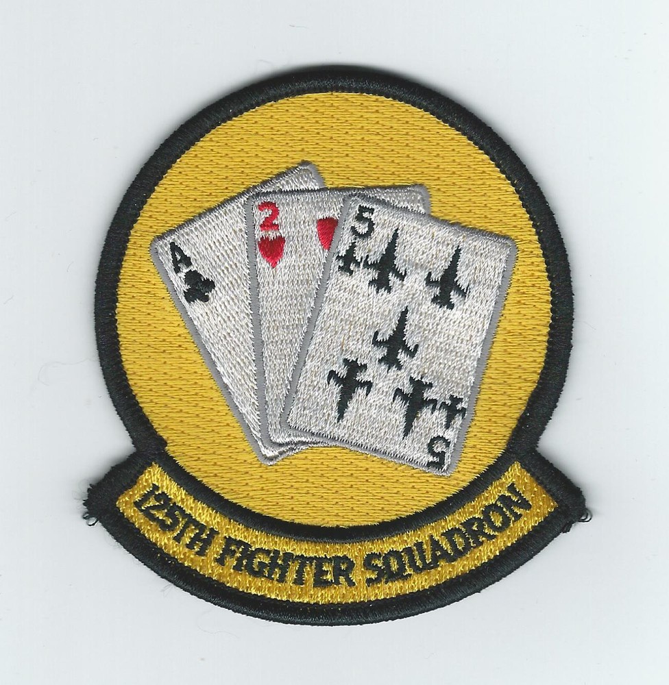 125th FIGHTER SQUADRON (CARDS-THEIR LATEST 2017) patch