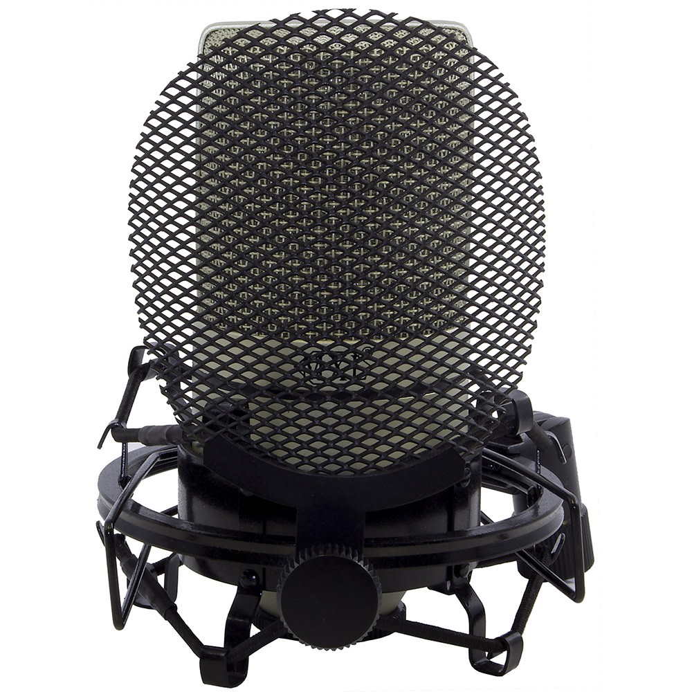 MXL 990 Large Diaphragm Condenser Microphone Complete Bundle, Silver