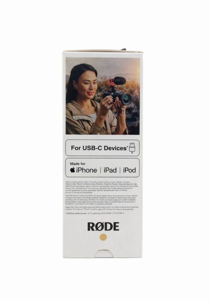 RØDE VideoMic GO II Shotgun Microphone USB-C 3.5mm Camera iPhone Android Vloggin