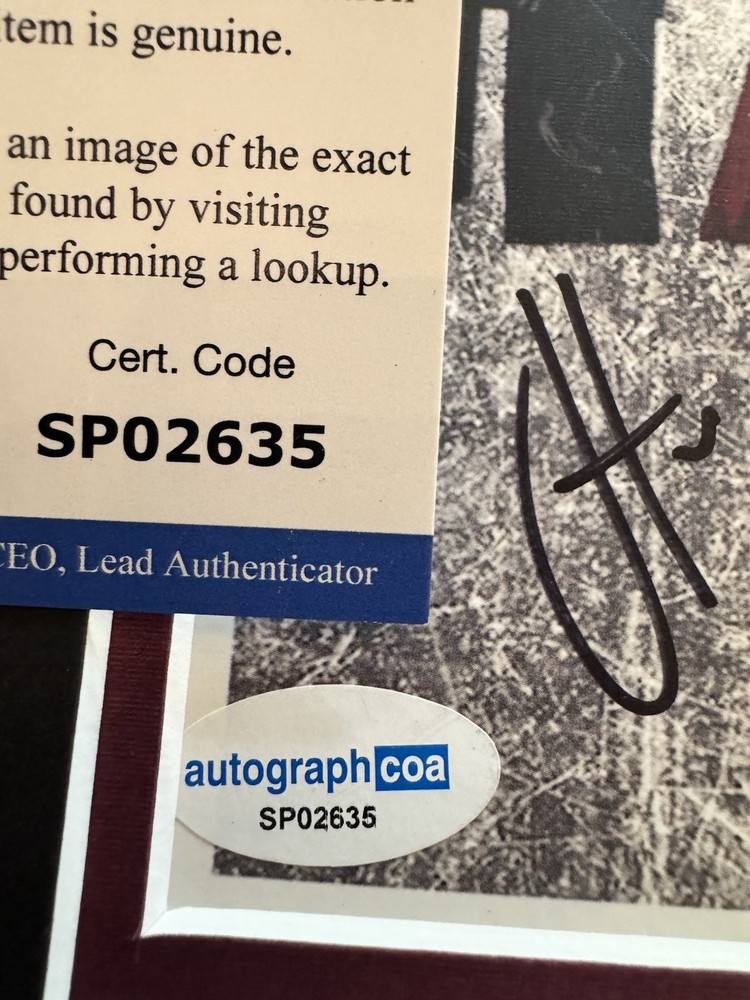 Hawthorne Heights Signed "Hate" CD Insert 11x14 Framed - ACOA