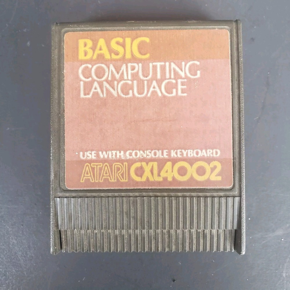 Vintage 1979 Atari Basic Computing Language Cartridge Only CXL4002
