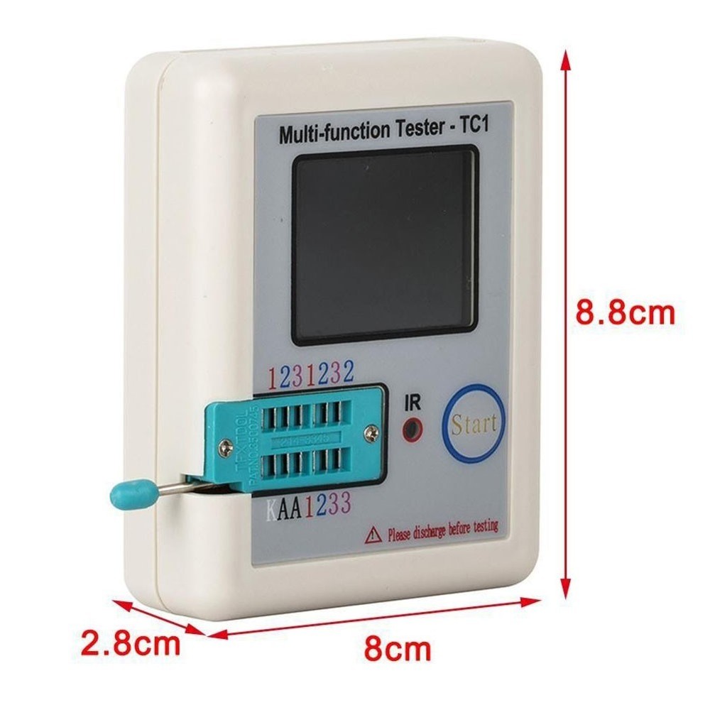 Colorful 1 8in TFT Screen Transistor Tester for Accurate Component Testing