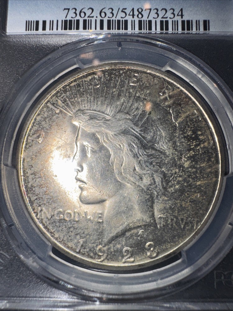 1923 S Silver Peace Dollar $1 PCGS MS63