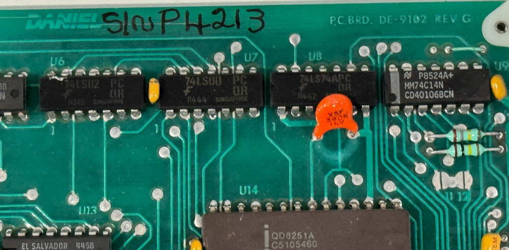 USED Daniel DE-9102 REV. G Circuit Board