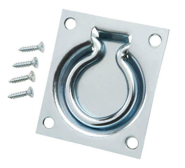 Recessed Trap Door Ring Pull Handle 3" X  3-1/2"