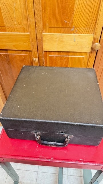 Antique Watchtower Portable Phonograph Works