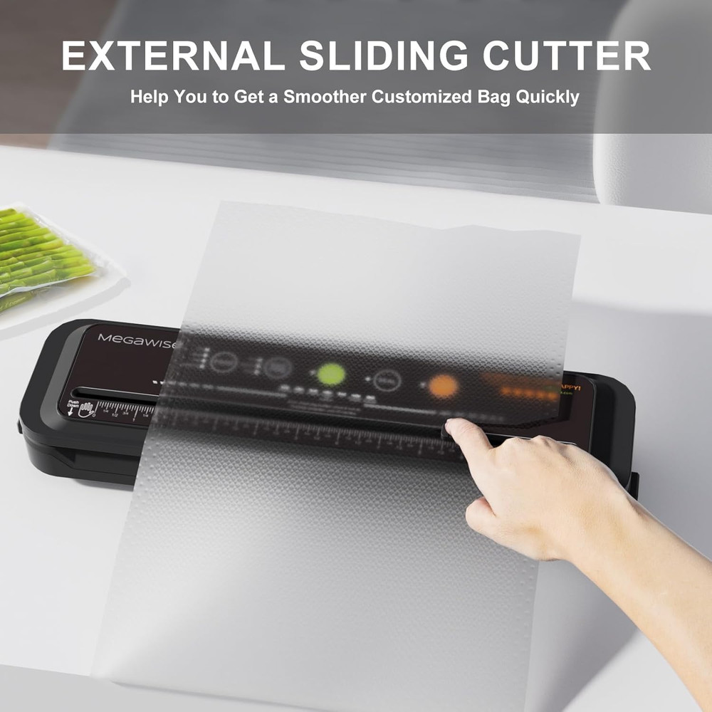 Powerful and Compact Vacuum Sealer Machine One-Touch Automatic Food Sealer