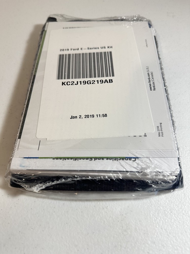 2019 Ford E-Series Owners Manual Set