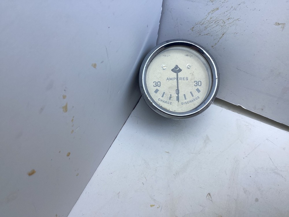 vintage ampere meter Clock