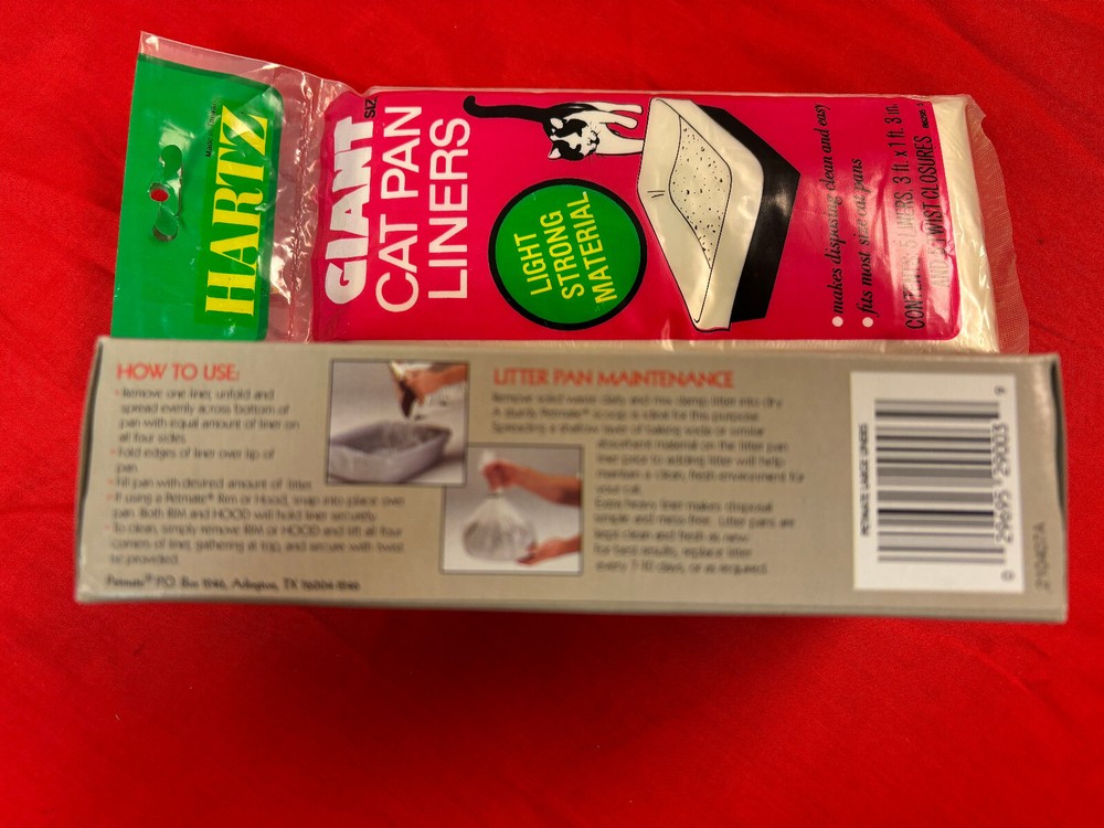 Hartz/Petmate Cat Litter Pan Liners; 17 Liners Total