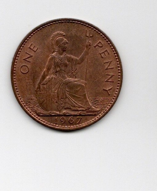 6 Pre Decimal Pennies 1962 - 1967. EF