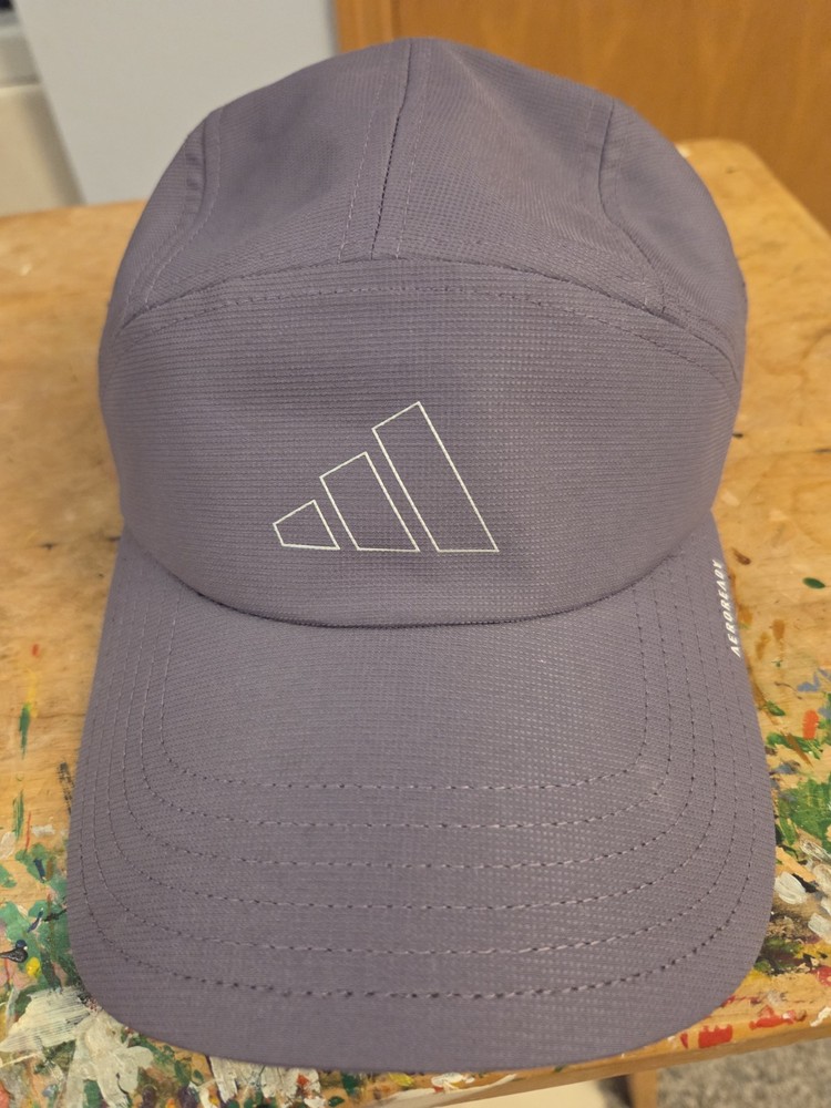 Adidas Aeroready Strapback Running Golf 5 Panel Cap Lavender Active Polyester