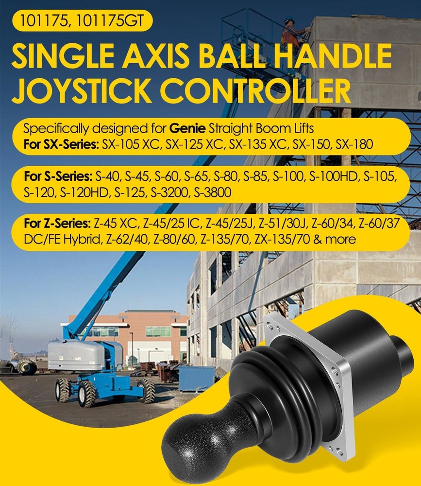 For Genie S-Series Z-Series Single Axis Ball Handle Joystick Controller 101175GT