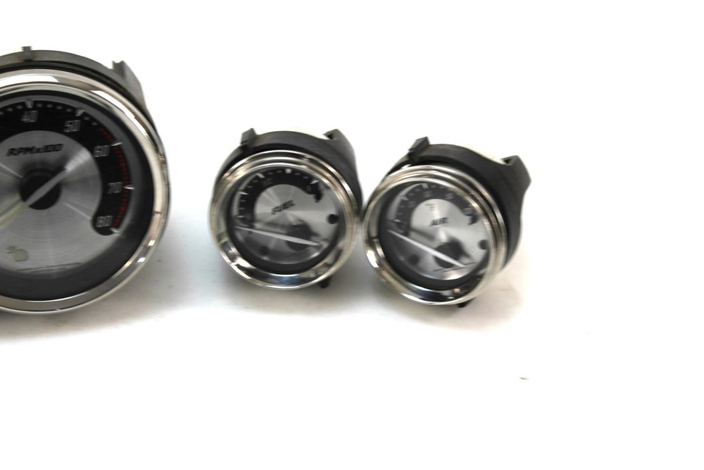 2007 07 Harley FLHTCUSE CVO Electra Glide Silver Face Full Gauge Set