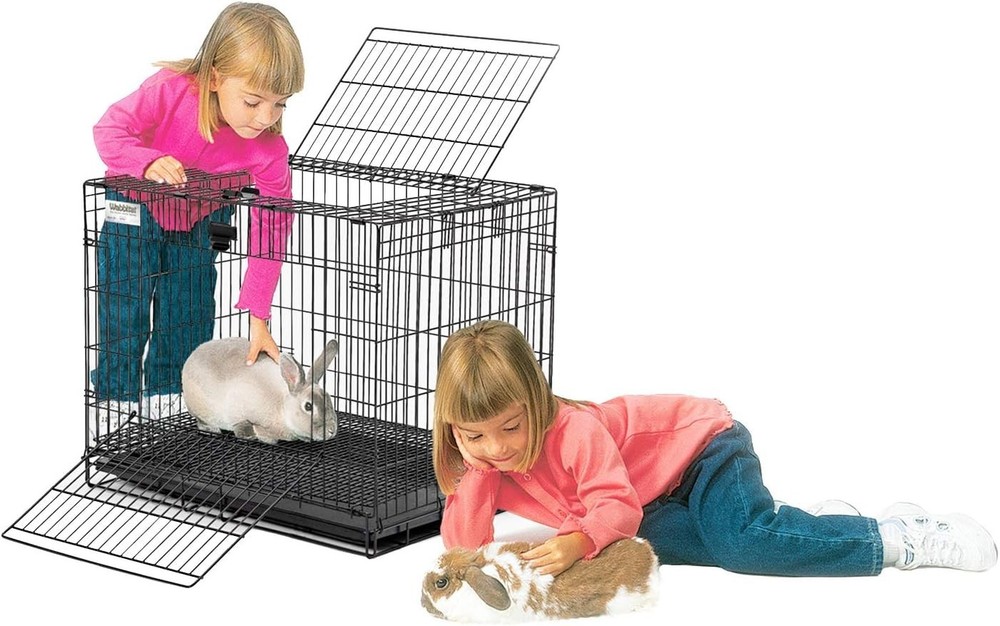 Rust-Resistant Small Animal Cage with Easy Access Doors – Ideal for Pet Rabbits