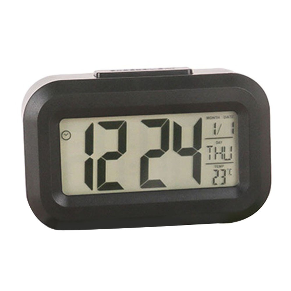 LED Digital Alarm Clock Electronic Screen Desktop Home Office Backlight Snooze
